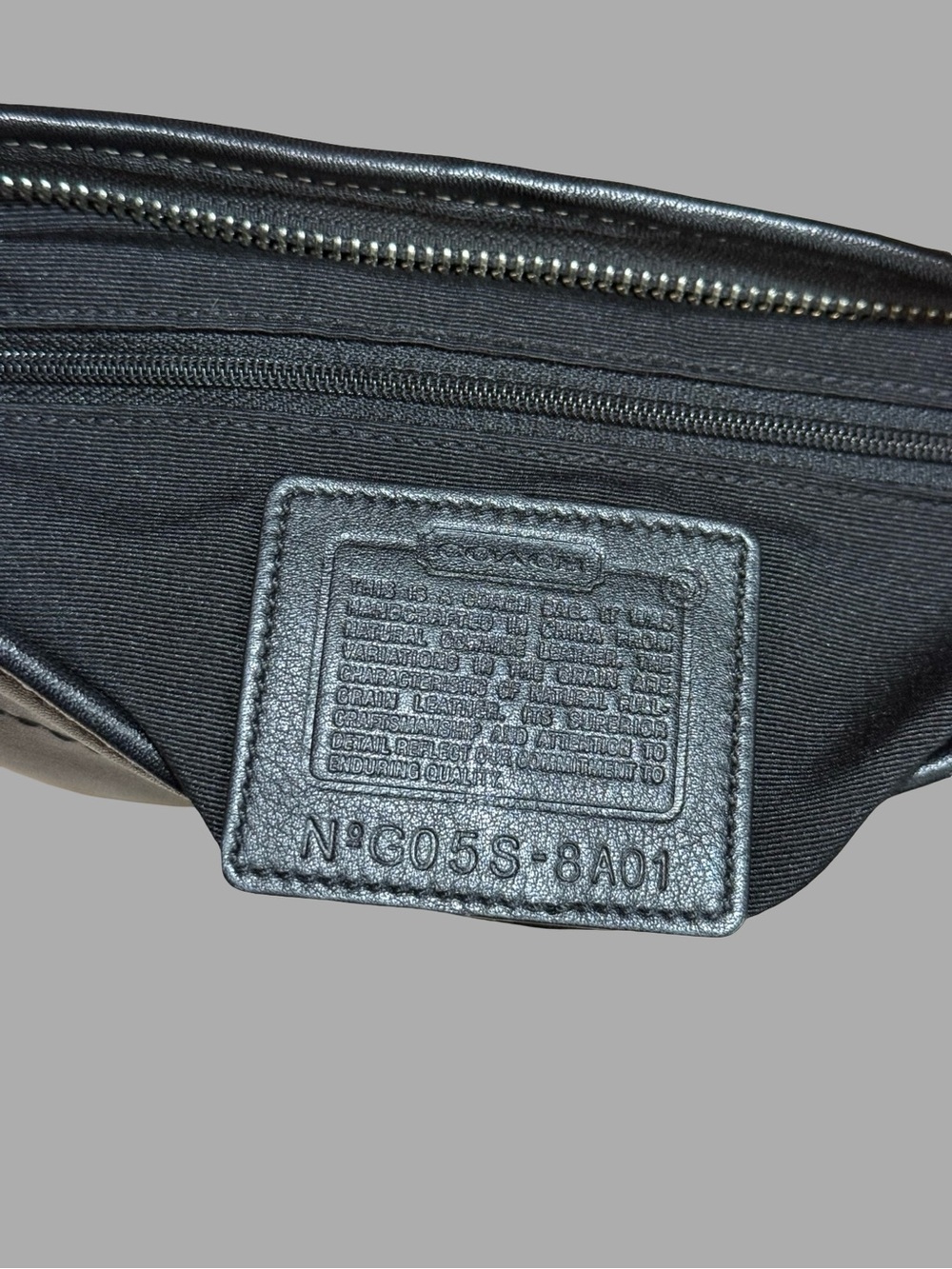 Vintage Y2K Coach Soho Leather Hobo Bag - Style 8A01 (Black) - Picture 7 of 7